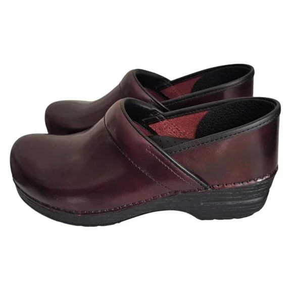 Dansko Women's Professional Work Nurse Clog Cordovan Cabrio Leather Size 41 - Picture 3 of 8